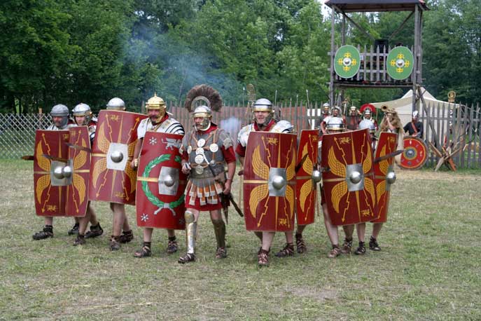 Roman soldier running Colored by User not registered on September 11 